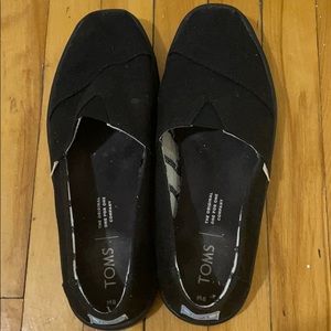 Toms Black on Black Canvas Mens Cupsole Classics